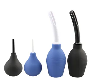 Vaginal Douche Cleaner - Anal Douche Vagina Cleaning Kit, 3 Nozzle Tips -  Reusable Manual Pressure Enemas for Douche, Coffee & Water Colon Cleansing