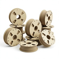 Bobine de filament en carton recyclé, bobine d'impression 3D biodégradable, bobine de câble vide écologique