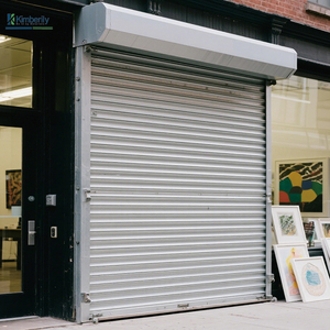 Puerta de Garaje Enrollable Automática, Industrial, Eléctrica, de Acero Galvanizado, Resistente al Viento, para Hoteles, Villas y Escuelas - Product Image 4
