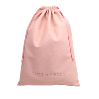 Sac à cordon en velours sérigraphié de haute qualité - Pochette de rangement/cadeau sécurisée avec cordon de serrage - Fabriqué en Chine |   Logo personnalisé disponible