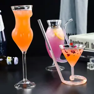 Kacamata Koktail Martini Bar Kaca Unik Gelas Anggur Burung