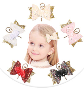 Haarclips voor kinderen met balletmeisjes, strass steentjes en metalen ballerina bedel, schattige haaraccessoires voor meisjes voor een dansfeestje - Product Image 2