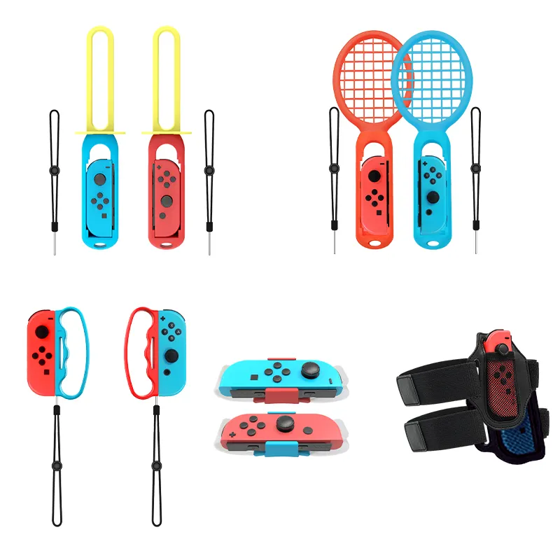 2022 Game Accessories Bundle 10 in 1 Nintendo Switch Sports Accessories Compatible with Switch OLED