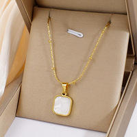 Collar de Acero Inoxidable con Colgante de Mariposa para Mujer, Chapado en Oro de 18K, Cadena de Eslabones de Moda, Joyería Fina al por Mayor
