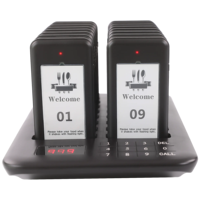 Système d'appel sans fil pour restaurant, café, bar, restauration rapide, avec 16 pagers pour appeler les clients et récupérer les commandes