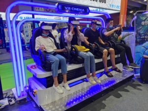 Hot Business 4 Asientos 9D Realidad <span class=keywords><strong>Virtual</strong></span> Cine Juego Simulador Equipo Vr Cine Silla 9d Vr Huevo para Centro Comercial - Product Image 3
