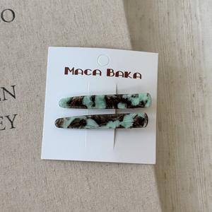 กิ๊บติดผมอะซิเตตลายดอกไม้สไตล์เกาหลี กิ๊บติดผมด้านข้างแบบหวานๆ - Product Image 5