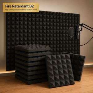 Paneles Acústicos de Espuma Piramidal Profesional, Espuma de Alta Densidad para Tratamiento de Sonido en Estudio - Product Image 1