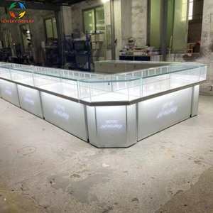 Porte <span class=keywords><strong>coulissante</strong></span> en verre de cadre en aluminium de fantaisie pour la vitrine de magasin de bijoux meubles élégants de bijoux pour le <span class=keywords><strong>but</strong></span> d'affichage - Product Image 6