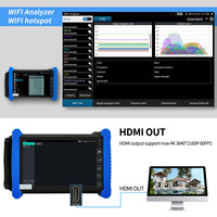 Testeur de caméra CCTV Rsrteng IPC-7600C Plus, moniteur 7 pouces, outil de test de réseau de caméra IP 8K, traceur de câbles, WiFi, RS485, POE