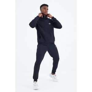 Ensemble de survêtement bleu marine pour homme Igor, coupe standard, décontracté, respirant, tissu 340g - Product Image 3