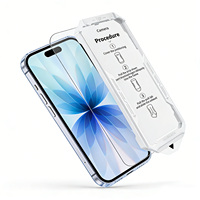 Nouvel arrivage : Kit d'installation facile et sans poussière pour protection d'écran en verre trempé 9H personnalisé Panzerglas pour iPhone 17 Pro Max