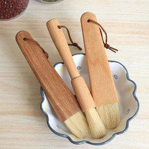 Wooden Handle Natural Bristle Kitchen Brush Cooking Baking Cleaning Tool with Hanging Loop - Product Image 6