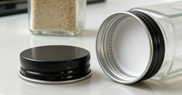 Vente en gros de pots à épices en verre de 4 oz (120 ml), flacons vides pour assaisonnements, contenants à épices en verre avec couvercles à secouer, Frascos De Especias