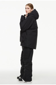 Combinaison de ski d'hiver unisexe RUIQUWIN, coupe-vent, imperméable, chaude, épaisse, veste à fermeture éclair, pantalon, ensemble de vêtements de ski alpin et de snowboard - Product Image 3