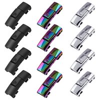 Un bouton ouvert lacets magnétiques boucle de verrouillage en métal rapide facile lacet sans boucle de cravate interrupteur Logo pour enfants adultes cordes de chaussures