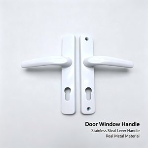 Manijas blancas para puertas y ventanas, diseño minimalista, fácil instalación, ambidiestras, para uso en el hogar y la oficina - Product Image 4