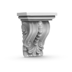 Ménsulas decorativas Poliuretano Corbe a prueba de humedad Resistente a impactos para revestimiento de decoración de paredes Suministro directo de fábrica - Product Image 3