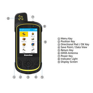 Peralatan Survei GNSS RTK Harga Terjangkau GPS Portabel IP65 4G Akurasi Tinggi 1cm Pengumpul Data GPS Genggam Layar 2.8-inci - Product Image 2