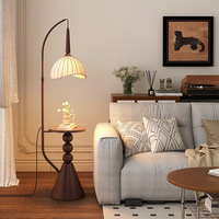 Lampe sur pied LED E27 de luxe moderne et unique de style chinois, avec abat-jour en tissu et design en arc suspendu, pour hôtel et décoration intérieure