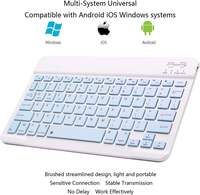 Teclado Inglés Mini, Teclado Bluetooth Delgado, Teclado Inalámbrico Bluetooth para Mac, Árabe