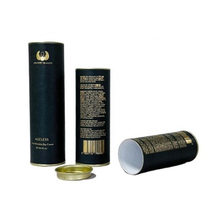 Boîte en tube de papier kraft personnalisée avec logo imprimé, emballage en tube de papier rond en carton, vente en gros - Product Image 4