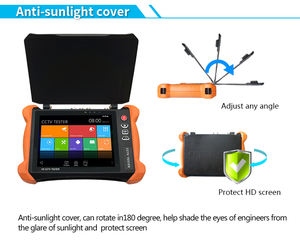 เครื่องทดสอบกล้องวงจรปิดแบบไร้สาย8นิ้ว4K HD,ชุดทดสอบกล้องวงจรปิด <span class=keywords><strong>X9</strong></span>ซีรีส์เครื่องทดสอบเสียงวิดีโอ AHD CVI TVI SDI CVBS IP ทดสอบสายเคเบิล - Product Image 6