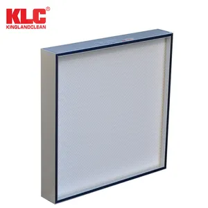 KLC H14 U15 filter pemurni udara, segel gel penyaring hepa h14 U15 serat kaca laminar flow