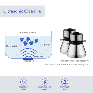 GTSONIC R20 400W 20L 40kHz ตัวตั้งเวลาแบบดิจิตอล 1-99 นาที โรงแรม รถยนต์ ครัวเรือน 304 สแตนเลสสตีล ห้องปฏิบัติการ เครื่องทำความสะอาดอัลตราโซนิก 400W อัลตร้า - Product Image 4