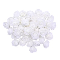 Lot de têtes de roses artificielles en mousse, mini-têtes de roses vibrantes, fleurs artificielles en mousse pour événements et mariages