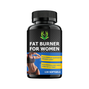 Brûleur de graisse de haute qualité pour femmes en gélules molles – Quantité par portion et calories issue de la graisse – Réduit la tour de taille – Complexe CLA en gélules molles - Product Image 1