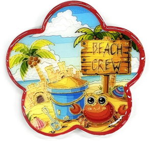 Recuerdos de Cerámica para Turistas, Decoraciones para el Hogar, Imán de Cerámica para Refrigerador con Estampado Dorado - Product Image 5