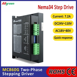 ตัวควบคุมสเต็ปเปอร์มอเตอร์ Allgreen DC24V~110V/AC18V~80V 7.2A 400~51200ppr สำหรับมอเตอร์สเต็ปเปอร์ 2 เฟส Nema34 DC/AC แบบวงจรเปิด - Product Image 2