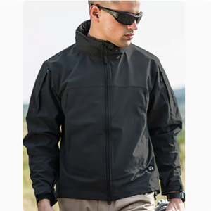 Chaqueta <span class=keywords><strong>3</strong></span> en <span class=keywords><strong>1</strong></span> impermeable para hombre, abrigo táctico negro, precio al por mayor - Product Image 1