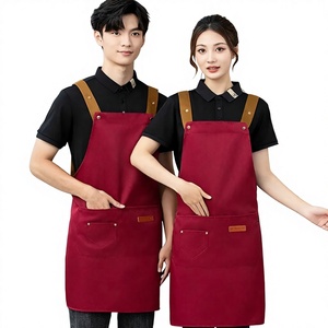 Tablier de cuisine multifonctionnel en polyester avec logo personnalisé, pour chef cuisinier, barista, barbier, <span class=keywords><strong>barman</strong></span>, avec poches - Product Image 6
