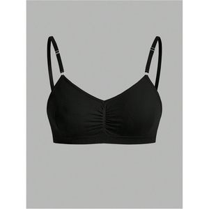 FOXA Women's 7 Pack Wireless <b>Bralettes</b> Seamless Adjustable Strap Sports Bras Yoga Activewear <b>Black</b> - Product Image 3