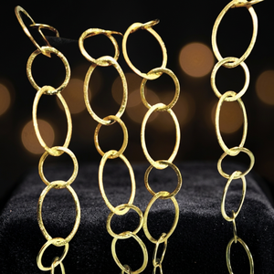 High Quality Black Gold Silver Plated 20 Kt Gold Filled Big <b>Thick</b> Marquise 30x19mm Link Chain Sold Foot Unisex Jewellery Making - Product Image 3