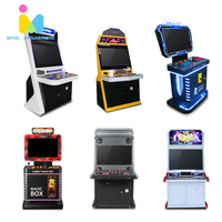 Borne d'arcade de combat en acier inoxydable de 32 pouces, machine de jeu à monnayeur pour 2 joueurs, console vidéo, vente directe usine