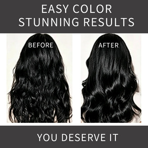 Crème colorante capillaire noire naturelle, couleur intense, couvrance totale, longue durée, résistante à la décoloration, brillance lisse, anti-frisottis, professionnelle OEM ODM - Product Image 3