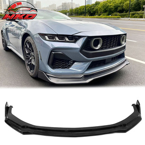 Protector de Parachoques Delantero para Ford Mustang 2024-2026, 3 Piezas, Spoiler Negro Brillante, Difusor Inferior, Protector de Mentón - Product Image 1