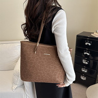 Nouveau Sac Fourre-tout Seau Imprimé Léopard Designer, Chic Rétro Grande Capacité, Sac à Bandoulière de Marque de Luxe pour Femme, Sac Décontracté pour le Travail