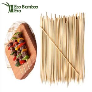 Brochetas de Bambú Natural para Barbacoa, Palitos Redondos de Bambú Sostenible para Barbacoa, Frutas, Kebab, Mariscos, Ecológicos, para Restaurantes, Venta al por Mayor, Económicos - Product Image 1