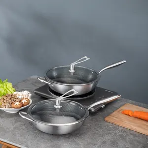 铜盘pan de cocina juego de sarten pan protector