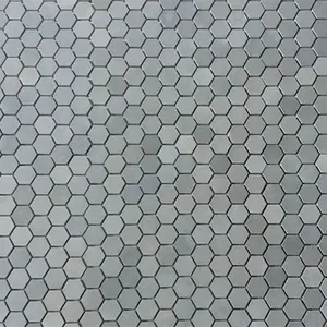 30 х30 см, плетеная сетка, отточенный Черный Базальтовый Камень, оптовая продажа, мозаика, серый пол и настенная плитка шестиугольной формы