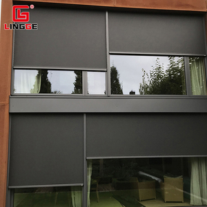 Tenda a Rullo Elettrica Colorata in Alluminio con Tessuto Impermeabile, <span class=keywords><strong>Frangivento</strong></span>, per Ufficio, Vendita Diretta dalla Fabbrica, Personalizzabile - Product Image 1