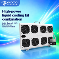 Sistema de Enfriamiento OCOCOO BC21 Integrado con 8 Ventiladores, Radiador de Cobre y Bomba de CC para Centros de Datos con IA, Equipos Médicos y Enfriamiento de Láser Industrial