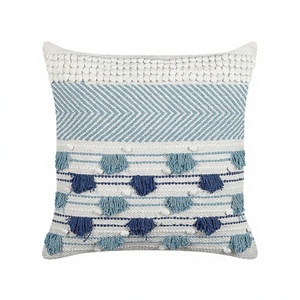 New Style Boho Outdoor Wool Cushion Cover Hot Selling Unique Handwoven Decorative <b>Throw</b> Pillow with Vintage Pattern By ITHL - Product Image 1