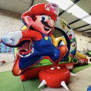 Castillo Inflable Personalizado con Temática de <span class=keywords><strong>Mario</strong></span> <span class=keywords><strong>Bros</strong></span> a Precio de Fábrica, Castillo Inflable para Niños con Tobogán de <span class=keywords><strong>Super</strong></span> <span class=keywords><strong>Mario</strong></span> - Product Image 2