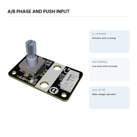Module d'encodeur rotatif à 360 degrés, encodeur incrémental avec bouton poussoir pour projets de contrôle de moteur Arduino
