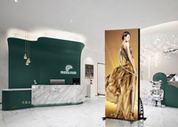 Pantalla LED Inalámbrica 4G WIFI para Publicidad Digital en Interiores/Exteriores, Soporte de Piso P2.5, Espejo Portátil, Pantalla de Video para Elevador